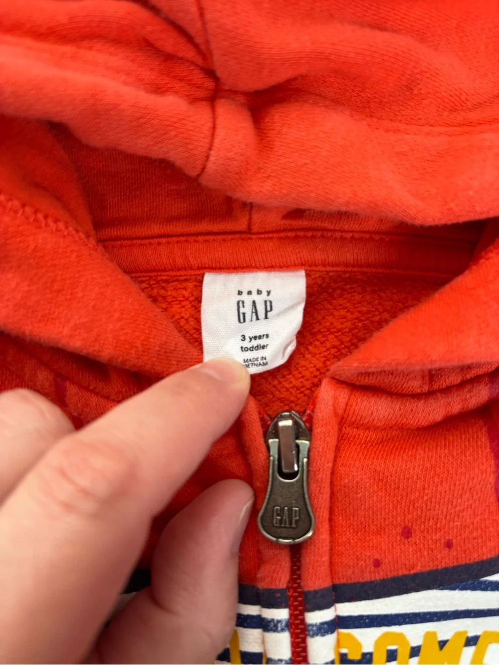 Baby GAP Claw-Some Crab Full Zip Hoodie Size 3